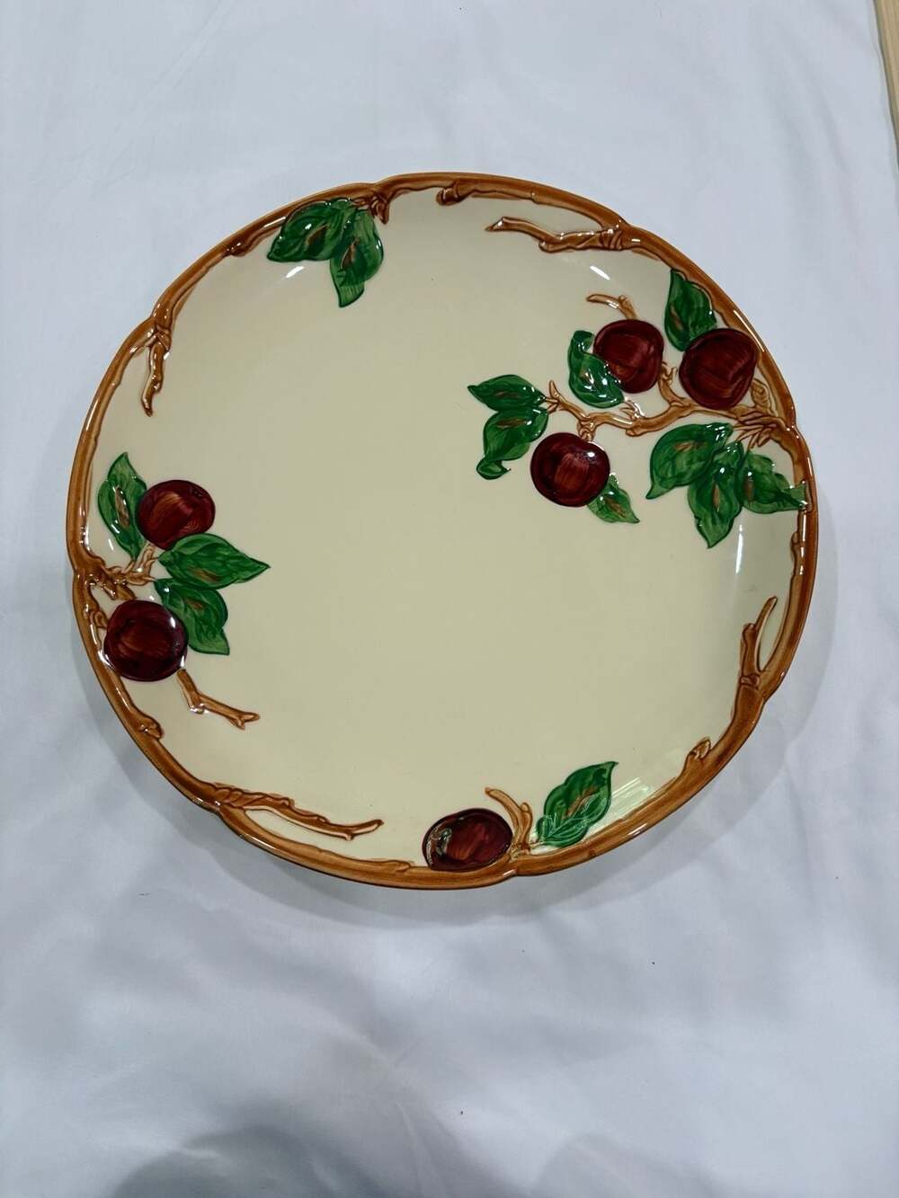 Franciscan Apple 13.5” Round Chop Plate | California Earthenware Platter